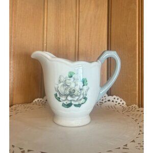 Syracuse China Creamer Avalon Grey Floral Creamer No Trim 1960s Restaurant Ware